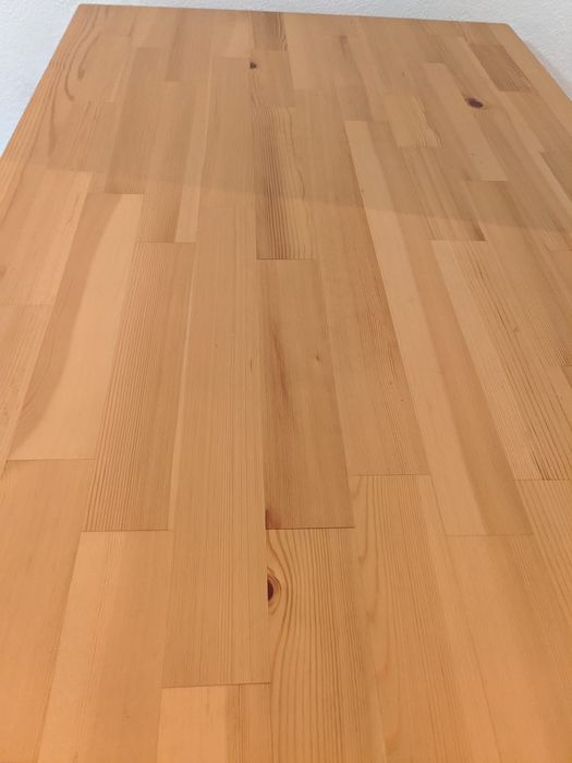 Mesa de sala jantar PINNTORP Ikea branca e castanha