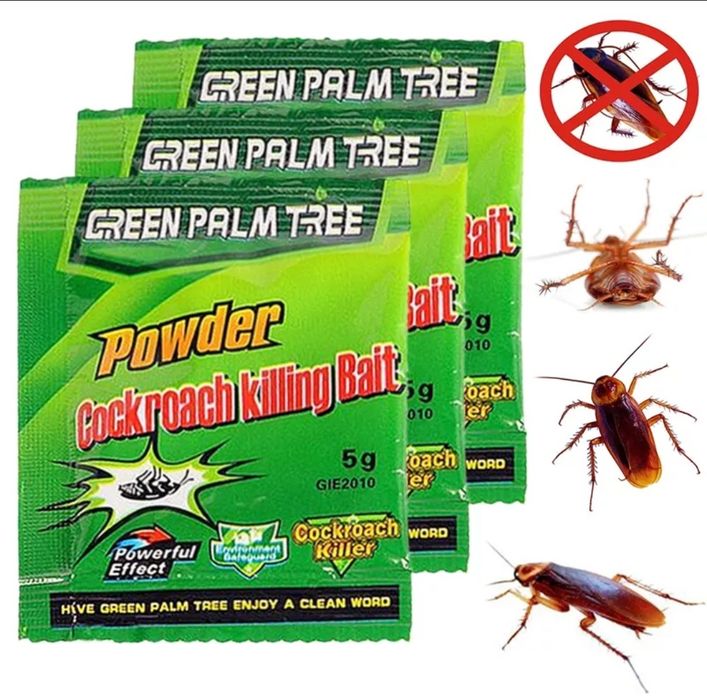 3 pacotes de Folha verde isco  Extermina as baratas