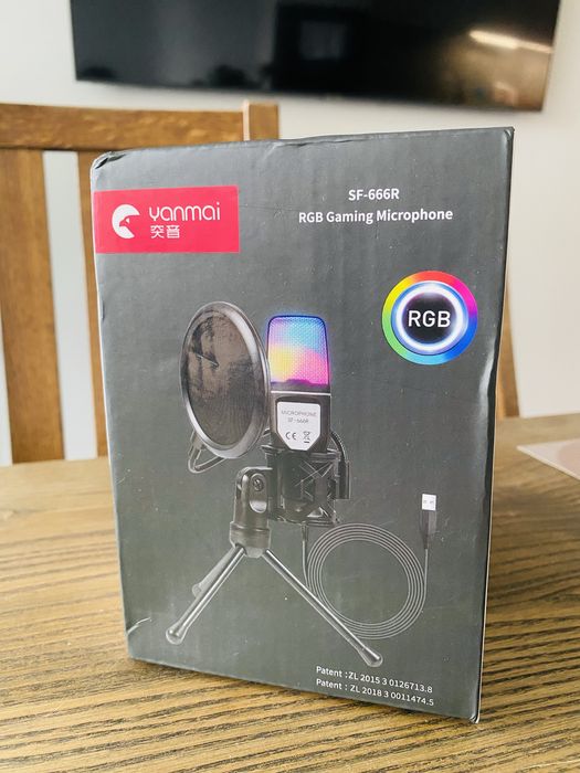 RGB мікрофон для пк, ноутбуку