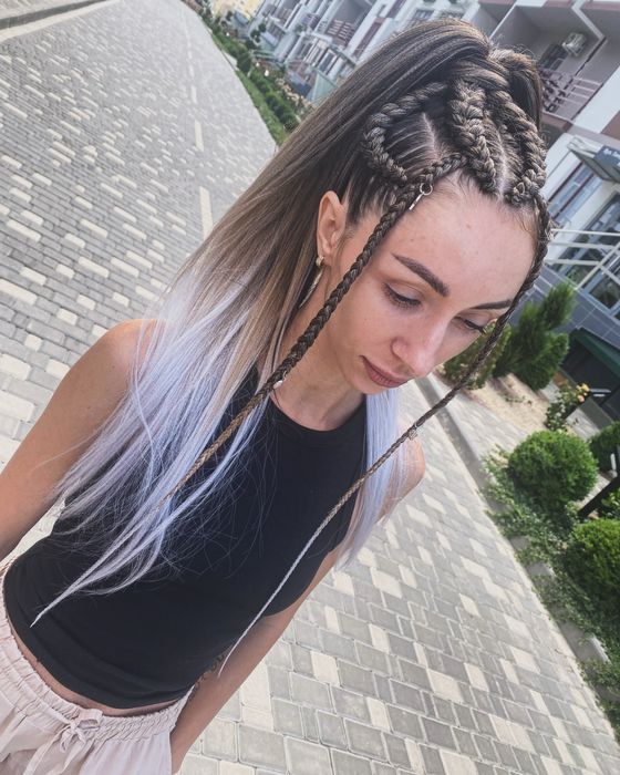 Брейды- косы по голове с канекалоном и без, брейды в хвост