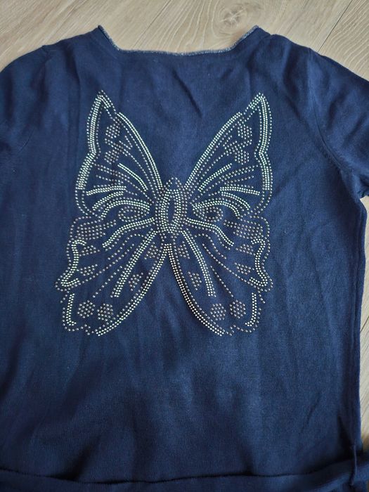 Granatowy sweterek Camaieu roz. S