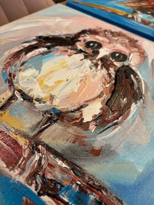 Obrazy ręcznie malowane 5szt