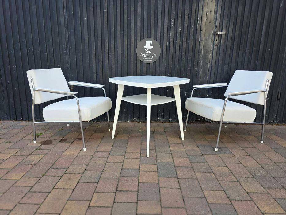 Designeskie fotele KOVONA - Bauhaus lata 60. Czechosłowacja, Mid-Century, PRL * GRATIS stolik