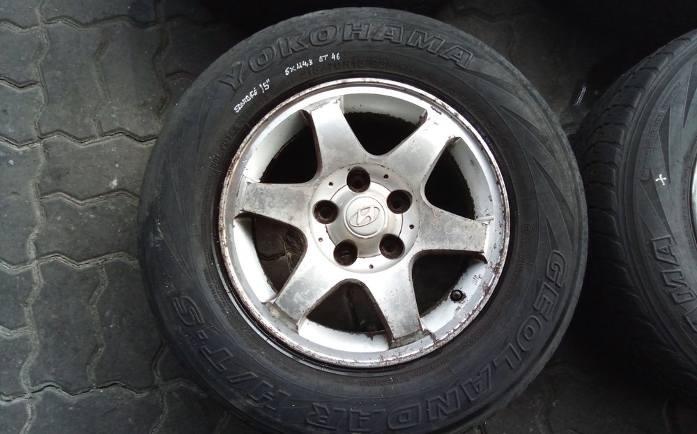 Jantes Hyundai Santa Fé R15 Com Pneus 215/70 Furação 5X114.3