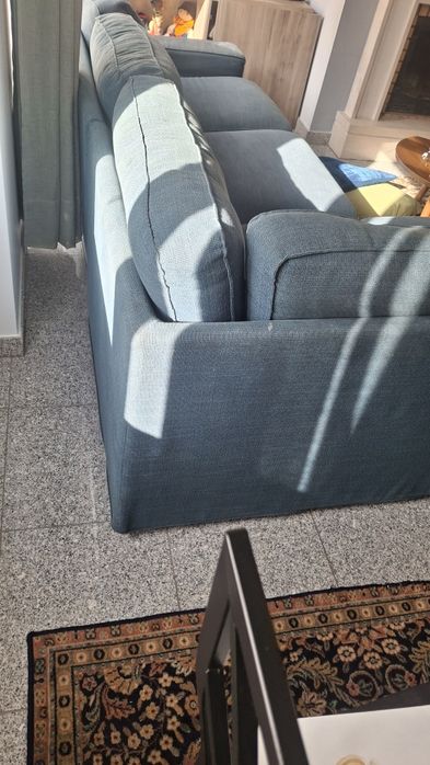 Vendo Sofa de 5 lugares kivik azul petroleo