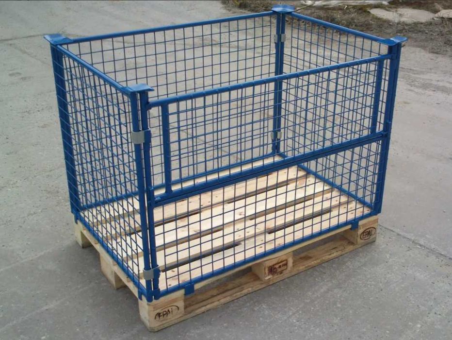 PROMOCJA Kosz Gitterbox nadstawka paletowa H80 na paletę euro RAL 5012