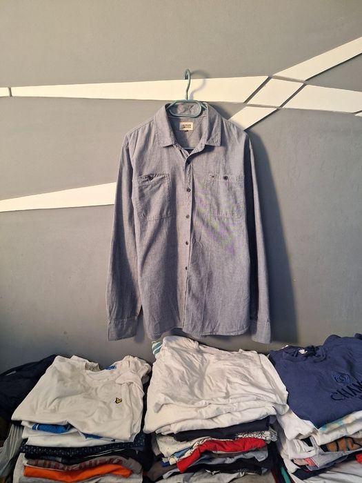 Чоловіча сіра сорочка Tommy Hilfiger XL