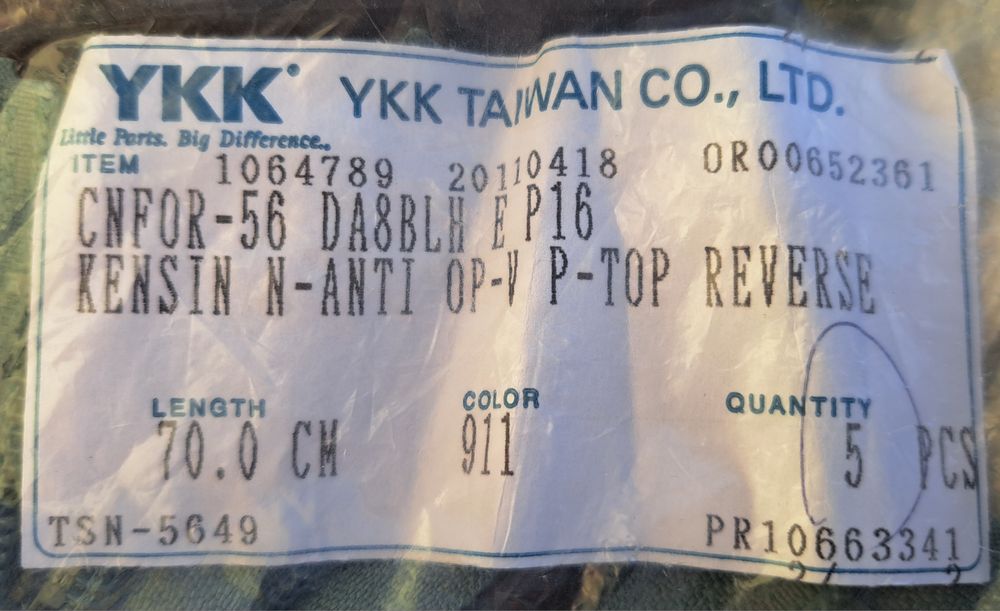 Fechos longos (aprox. 70cm)