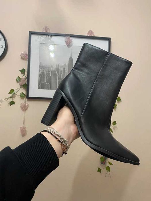 Buty kozaki na obcasie 39 czarne kozaki obcas loavies