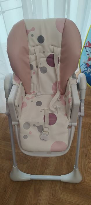 Krzesełko do karmienia Kinderkraft Yummy różowe
