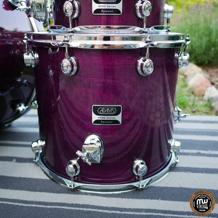 ‼️ Perkusja Adams 8000 Dpresent 22”, 10”, 12”, 16” Purple Stain ‼️