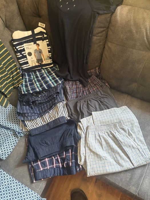 Caly zestaw spodenek,koszulek i piżam Rozmiar XL 56-58