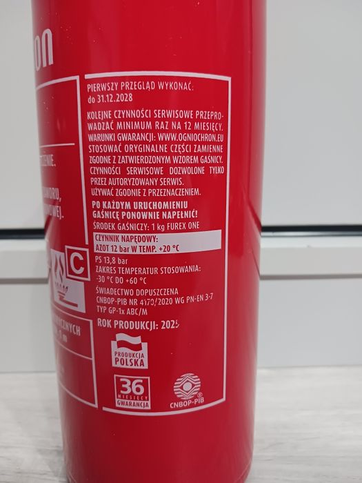 Gaśnica Ogniochron 1kg / NOWA