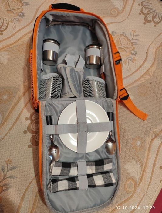 Рюкзак походный для пикника+посуда,Grilly,НОВЫЙ, пр-во Украина