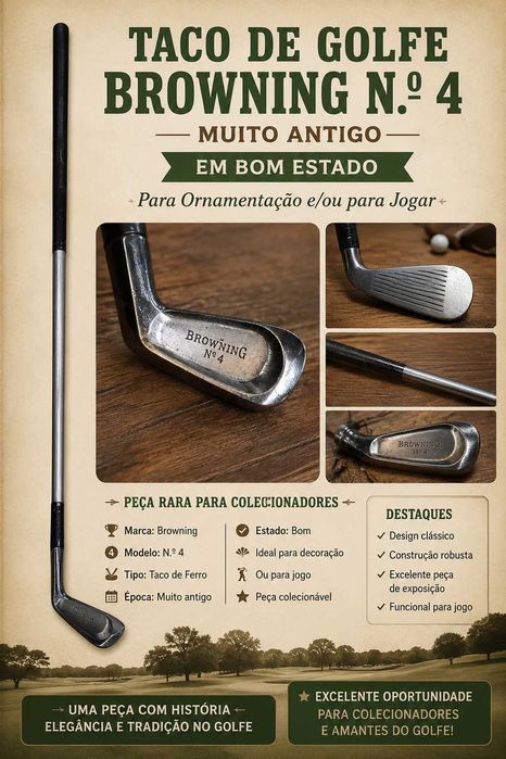 taco de golfe browning n.º 4