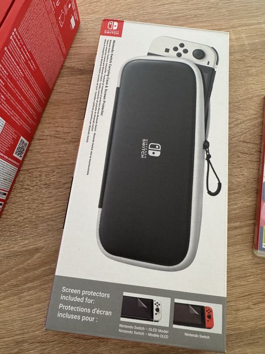 Nintendo Switch OLED Branca + Jogo Super Mario Party + Bolsa + Película Extra (TUDO SELADO)