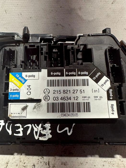 Modulo De aquecimento e Ajuste de Bancos Mercedes Benz W215