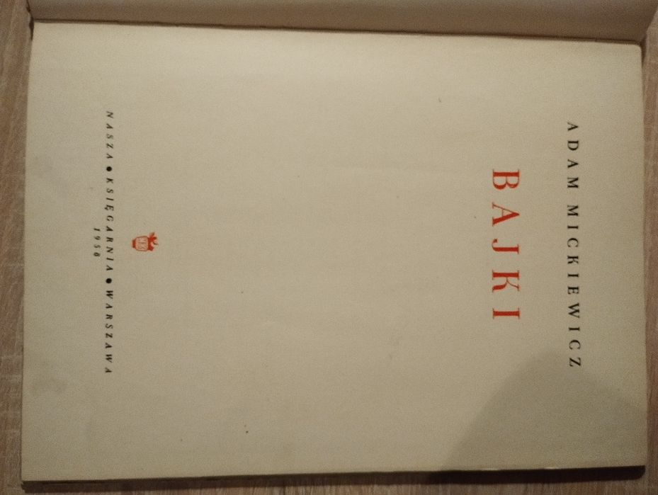 Książka Bajki Adam Mickiewicz