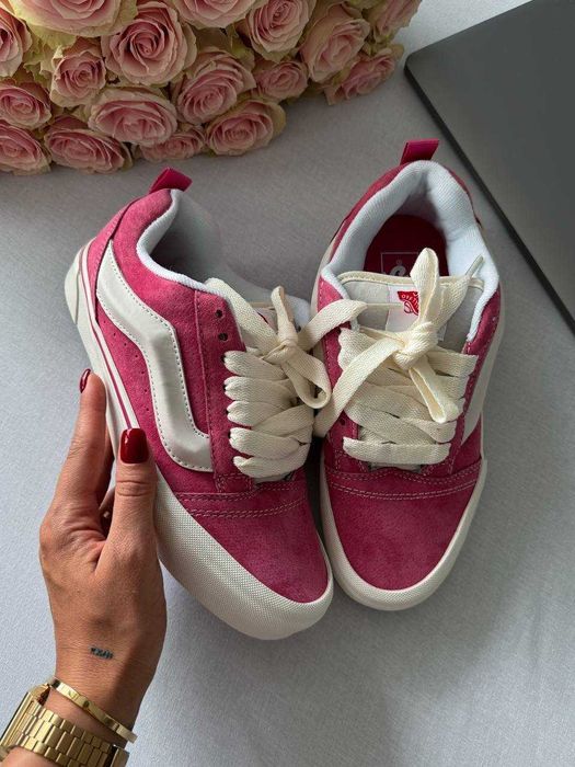 Кросівки Vans KNU Skool Peony Pink White Premium
