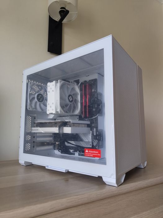 PC Computador Custom Branco lian li ASUS AMD RX 6650XT Ryzen 5 3600 3