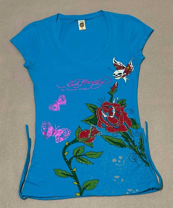 T-shirt Ed Hardy Roz. M