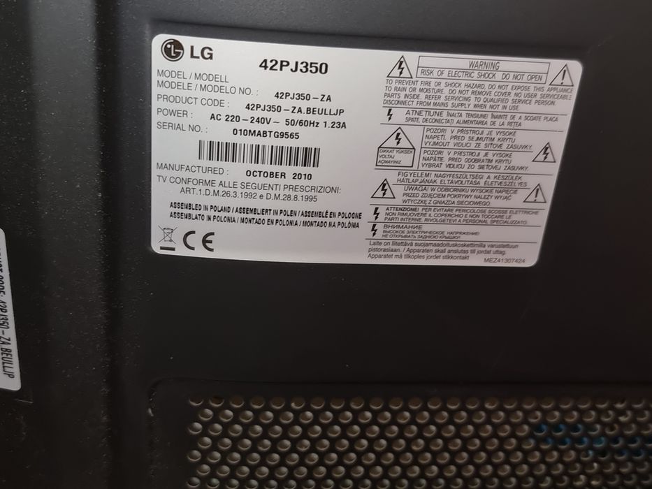 Plasma LG 42pj350
