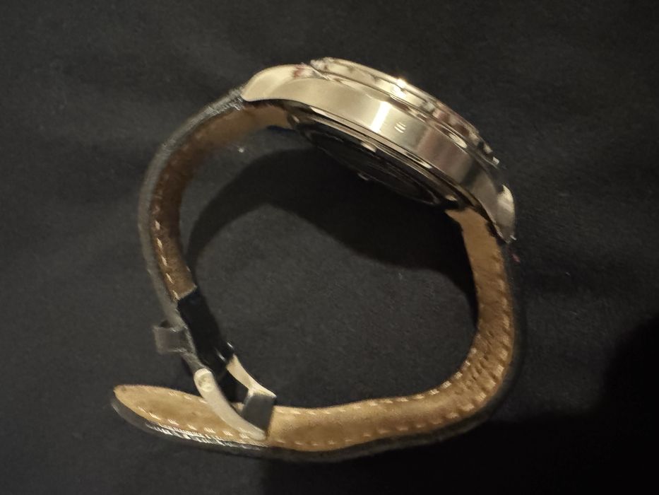 Relogio Nautica bracelete pele