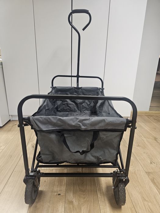 Wózek plażowy turystyczny kempingowy składany 100kg 80L