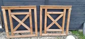 Balustrada drewniana krzyżowa