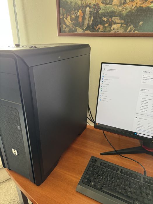 PC Gaming + Monitor AOC + Periféricos | Ryzen 5, RX 580 8GB, 16GB RAM, 1.1TB SSD/HDD