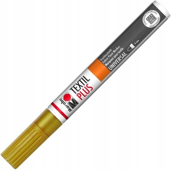 Mazak Marker Do Ubrań Ciemnych Tkanin Złoty Gold