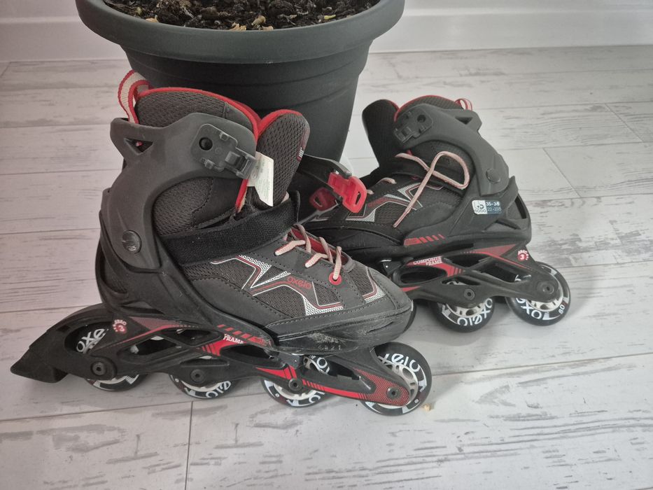 Rolki młodzieżowe  oxelo ,35-38,abec 3 stan dobry