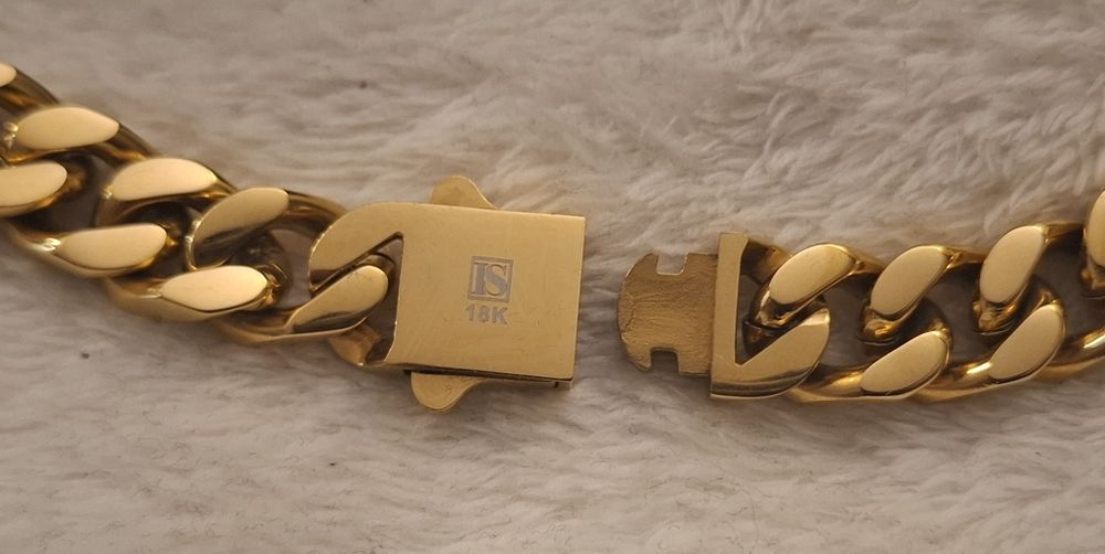 Łańcuch ztoty pozłacany iced stuff