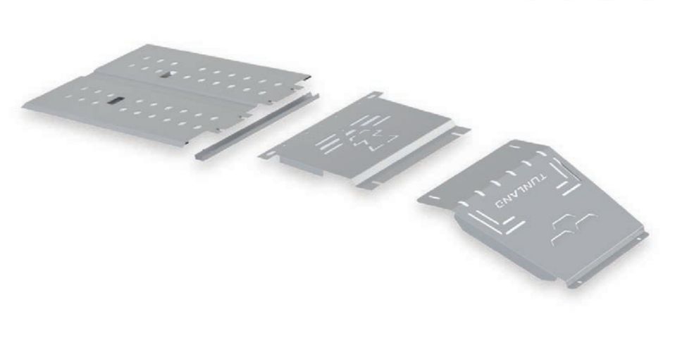 Komplet osłon podwozia stal Foton Tunland V9 2024-