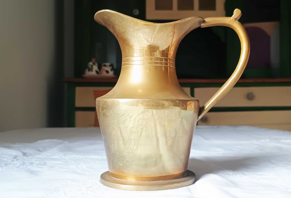 Mosiężny dzbanek/wazon ok. 14 cm