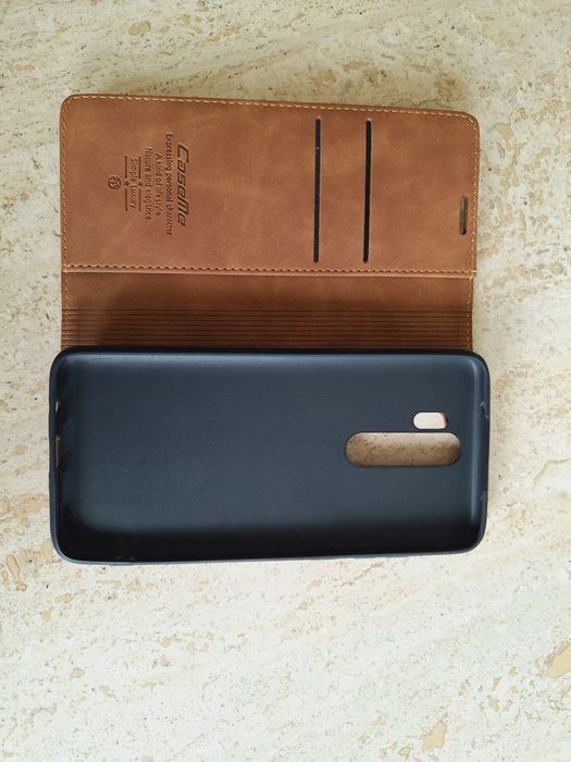 CaseMe Ekskluzywne Etui Portfel Redmi Note 8 Pro - brąz