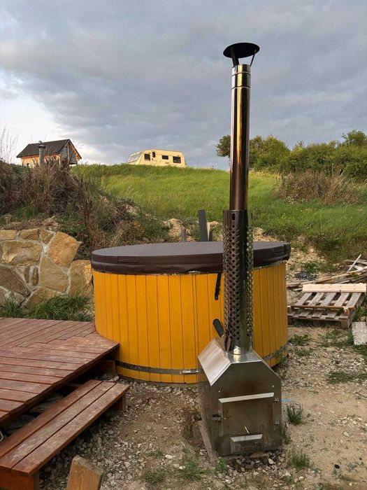 Używana BALIA OGRODOWA 225CM (jacuzzi, gorąca beczka, ruska bania)