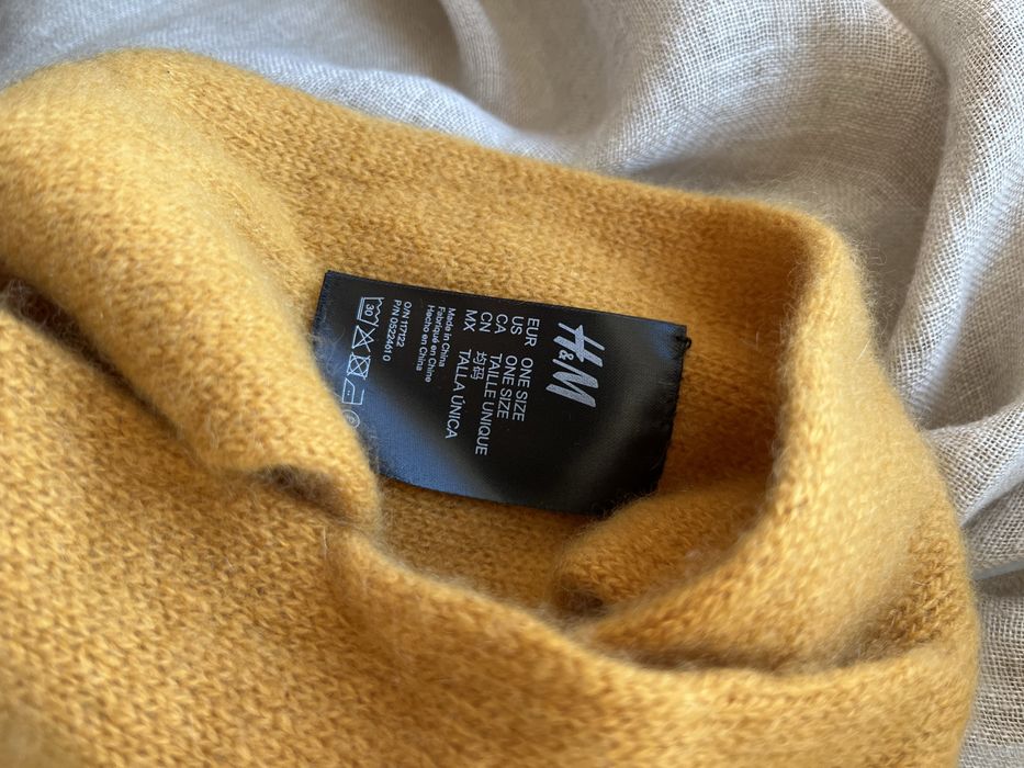 H&M  opaska 100% kaszmir nowa