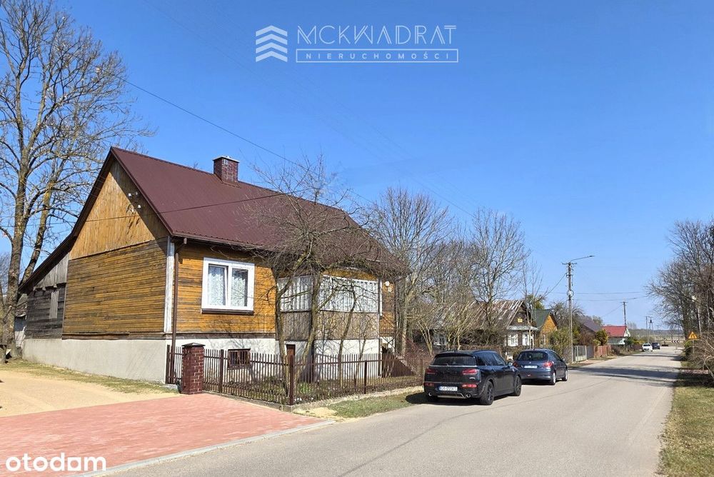Okazja Podlasie siedlisko 2200 m2 drewniany dom,