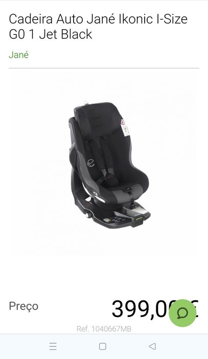 Cadeira auto Jane com isofix