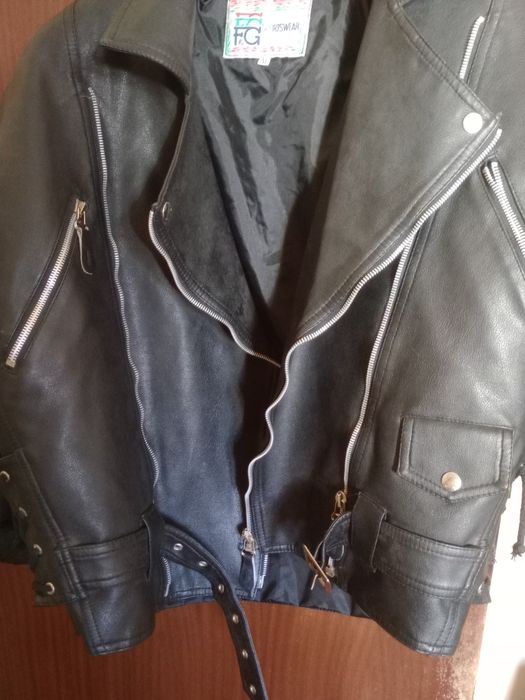 Casaco estilo motard