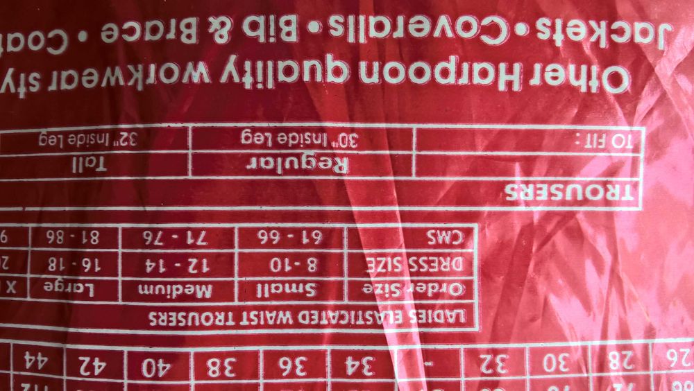 Spodnie Harpoon czarne 92/36 REG/proste