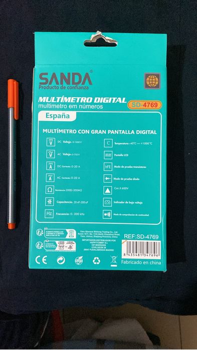 Multimetro Novo ecra Grande mais funcionalidade.