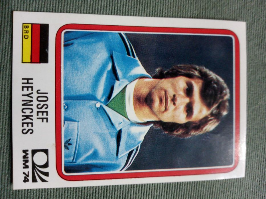 Cromo Panini World Cup Story de Josef Heynckes no Mundial 74