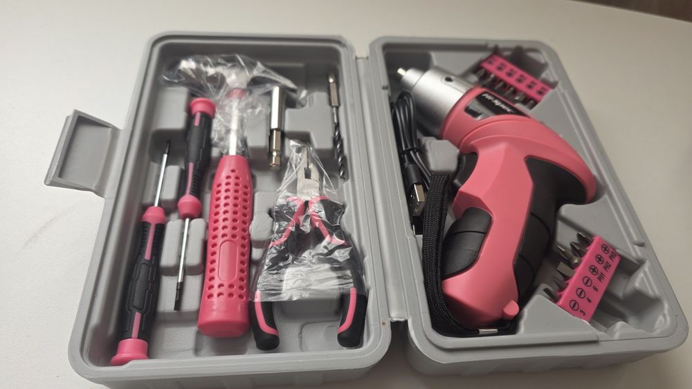 Набір інструментів 21в1 + електровикрутка USB | Новий комплект у кейсі