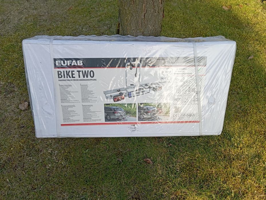 NOWY, Bagażnik na Hak, E-Bike, 2 Rowery, Eufab.