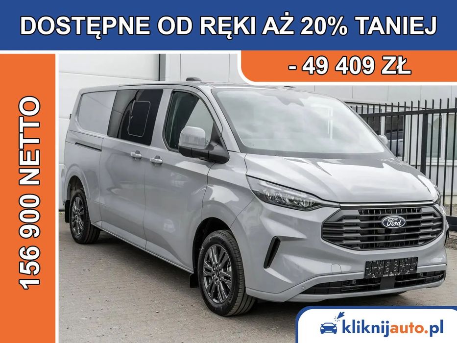 Ford Transit Custom Brygadowy Trend  | Transit Custom Brygadowy Limited | Matrix LED | Kamera 360 | 170 KM