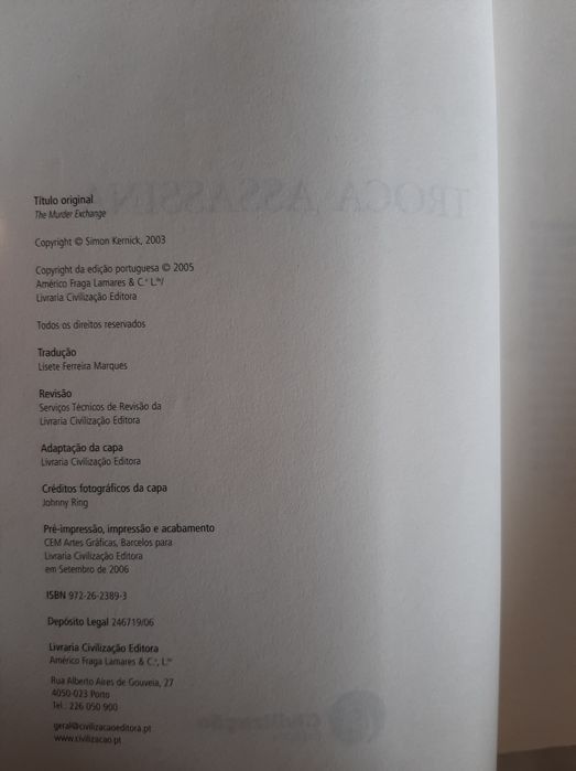 Livro Troca Assassina