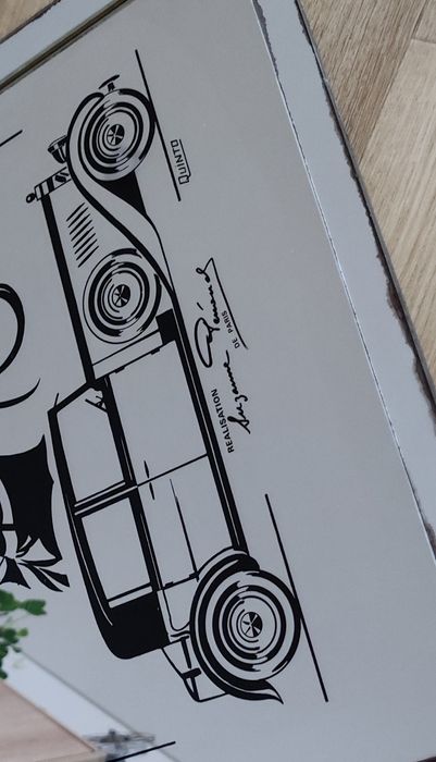 Quadro Espelho Art Deco Antigo