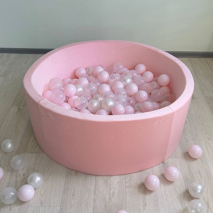 Сухий басейн з кульками і без, діаметр 100см. Наложка. Сухой бассейн